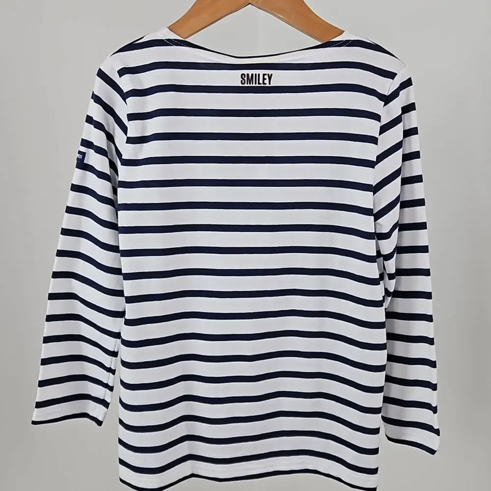 Saint James x Smiley Iconic Sailor Navy Striped Long Sleeve Shirt |‎ Kid's 8